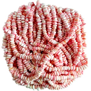 Perles de coquille de conque rose surfeurs roses <span class=keywords><strong>super</strong></span> love surfeurs plage Style personnalité irrégulière femme pour la fabrication de bijoux - Product Image 3