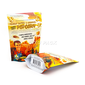 Sachet d'emballage personnalisé haut de gamme pour pop-corn, pochette refermable à fermeture éclair, finition mate, haute barrière, sachet à collation refermable - Product Image 3