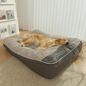 Custom Size Comfortabele Extra Grote Hondenbedden Effen Patroon Huisdierbedden Voor Grote Honden - Product Image 4