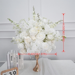 Wedding <b>Table</b> Centerpiece White Hydrangea Artificial Flower Ball for Wedding Home Decoration - Product Image 2