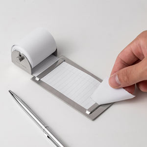 Porta Notas Adhesivas de Acero Inoxidable, Fácil de Usar por Arrancar, Accesorio de Almacenamiento para Escritorio de Oficina, Admite Logotipo Personalizado - Product Image 4