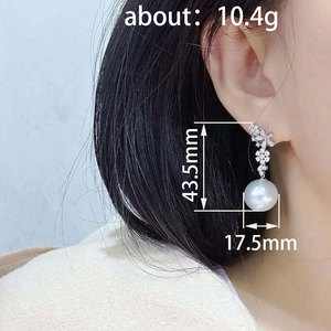 Orecchini da donna con fiori barocchi, eleganti per matrimoni, orecchini da festa e regalo - Product Image 4