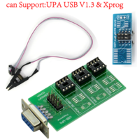 Programador de Chips ECU USB UPA 2026, Adaptador de Placa EEPROM con Clip SOP8 SOIC8 para 24CXX y 25