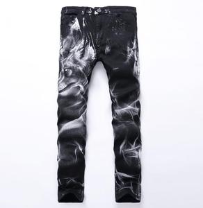 Fashion Streetwear <strong>Men</strong> <strong>Jeans</strong> 3D <strong>Printed</strong> <strong>Jeans</strong> <strong>Men</strong> Hip Hop Pants Slim Fit Punk Style Designer <strong>Jeans</strong> - Product Image 5