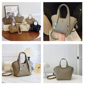 Sac fourre-tout et bandoulière en cuir PU de haute qualité pour femme avec fermeture éclair, imperméable et grande capacité - Product Image 5