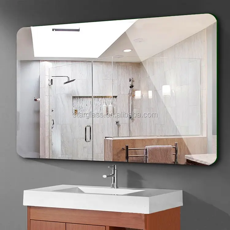 4mm double coated standing silver mirror for bathroom