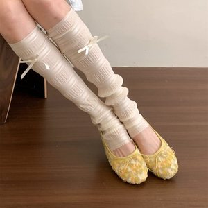 <span class=keywords><strong>Ballerines</strong></span> Rétro Antidérapantes Plates pour Femme, Idéales Mariage et Fêtes, avec Nœud Floral, Confortables, Légères et à Semelle Souple - Product Image 2