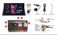 Estéreo para Auto Android de 9 Pulgadas, Android 11, Radio FM, Doble DIN, Pantalla Táctil Inteligente, Radio para Auto con Video y Audio