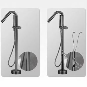 Grifo de Bañera con <span class=keywords><strong>Ducha</strong></span>, Grifo de Bañera de Latón con Palanca Única para Agua Fría y Caliente - Product Image 3