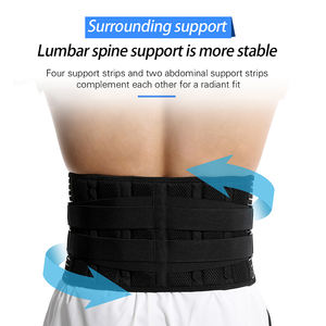스포츠 탈부착 패드 탄성 허리 견인 요추 지지 벨트 허리 트레이너 랩 하부 등 허리 통증 완화 - Product Image 5