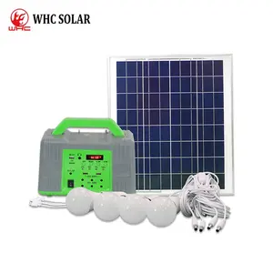 Radio portátil SK1212 WHC de 20W, Banco de energía SOLAR para acampada, Kits de sistemas de energía Solar