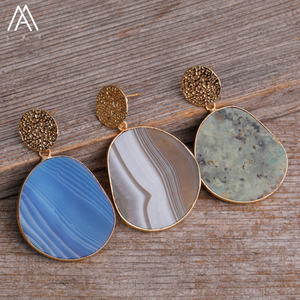 Pendientes de piedra preciosa Natural para mujer, joyería romántica, regalo de moda - Product Image 6