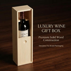 <span class=keywords><strong>Caja</strong></span> de Regalo de <span class=keywords><strong>Madera</strong></span> de Pino Personalizada con Tapa Deslizante para <span class=keywords><strong>Vino</strong></span>, Perfume y Embalaje de Lujo al por Mayor - Product Image 4