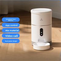 Vente directe d'usine, distributeur automatique intelligent pour animaux de compagnie, WiFi, vidéo, bol solide, distributeur de nourriture à dose programmée, chats et chiens, chargeur en plastique