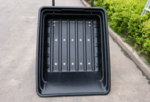 Chariot de jardin avec benne basculante à dégagement rapide, remorque pour VTT/UTV, bac de chargement en plastique, <span class=keywords><strong>brouette</strong></span> de chantier - Product Image 4