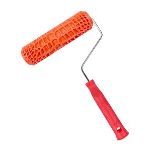 7'' Texture <b>Roller</b> DIY Decorative Art Pattern <b>Paint</b> <b>Roller</b> Rubber <b>Roller</b> for Walls Furnitures and Floors Decoration - Product Image 1