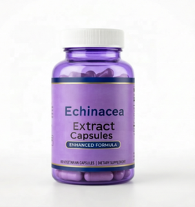 Capsules d'extrait d'échinacée, complément alimentaire naturel à base de plantes, capsules d'extrait d'échinacée purpurea pour soutenir le système immunitaire - Product Image 2