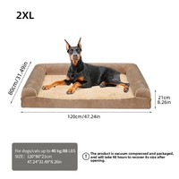 Coussin carré respirant et amovible pour chien et chat, en tissu éponge, pour toutes les saisons