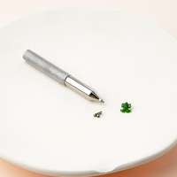 Outil de ramassage de boules de piercing avec support à 4 broches Pince à épiler diamantée pour petites pièces de ramassage IC Chips Gems Prong