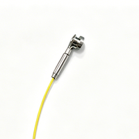 Sonde thermocouple de type J à montage en surface N4, sonde à poignée ronde pour canaux chauds, fil PFA jaune de 1m, capteur de température classe I 0-400°C, OEM ODM