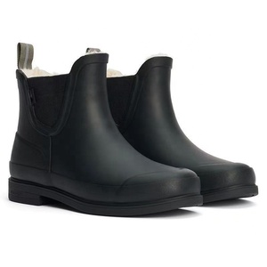 <span class=keywords><strong>Botas</strong></span> <span class=keywords><strong>de</strong></span> Lluvia Cortas para Mujer YL3647, Impermeables, <span class=keywords><strong>de</strong></span> Goma, con Forro <span class=keywords><strong>de</strong></span> Piel Cálida, Estilo Chelsea, para Jardín, Suministro OEM - Product Image 1