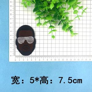 Creative Embroidery Iron on Rock Band Rap Singer Kanye Patch for Diy Decoration - Product Image 5