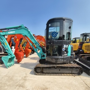 Mini-excavatrice sur chenilles Kobelco SK55SR d'<span class=keywords><strong>occasion</strong></span>, originale et efficace, une excavatrice Kobelco fiable - Product Image 2