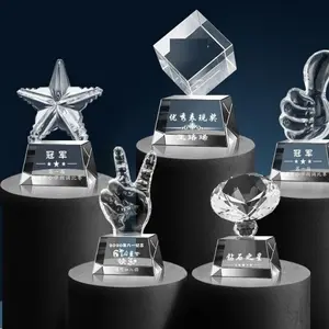 Artesanato De Cristal De Alta Qualidade Personalizado Troféu De Prêmio De Cristal Lembrança Troféu De Cristal