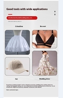 Os de couture en plastique PP POM semi-transparent et durable, forme plate, pour la confection de corsets et accessoires vestimentaires - Os et armatures de corset
