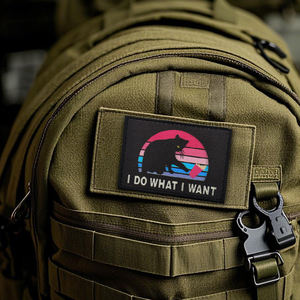 Hago lo que quiero, parche bordado con letras divertidas, gatos negros con caja de patatas fritas, parche con letras de animales impresas para bolso, sombrero, costura DIY - Product Image 5