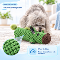 Jouets pour chiens : Mini cheval en peluche double couche, doux, rembourré, en forme de maïs, avec couineur, pour animaux de compagnie