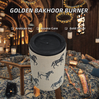 Brûleur d'encens en bois torsadé en forme de Bakhoor, bois de santal, aromathérapie, calligraphie arabe dorée, 4 couleurs, pour table de Ramadan, vente en gros