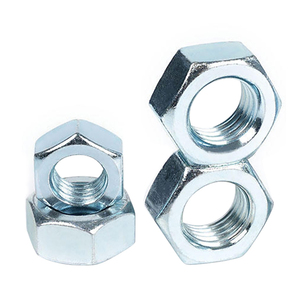 Paquete de 100 Tuercas Hexagonales de Acero al Carbono, Recubiertas de Zinc Azul-Blanco/Amarillo, Rosca Métrica Estándar, M2 M2.5 M3 M4 - Product Image 5