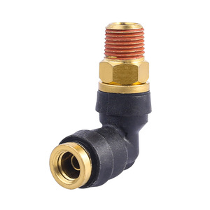 Smc 90 Degree Elbow Fitting 3/8 Pipe To 1/4 18 Npt Internal Thread Pneumatics Industry Use - Product Image 3