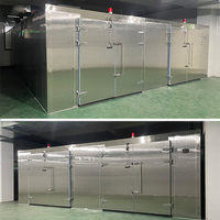 Fruitdroger voor het drogen van mango's en bananen, commerciële dehydrator met grote capaciteit (500-2000 kg), PLC-gestuurde groentedroogmachine