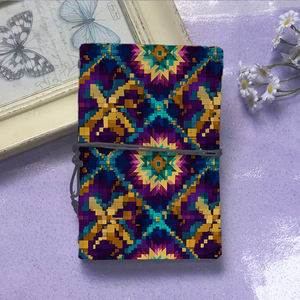 Cuaderno A6 hecho a mano, regalo sofisticado para abogados, ideal para notas de casos y reuniones con <span class=keywords><strong>pixel</strong></span> geométrico-<span class=keywords><strong>Art</strong></span> <span class=keywords><strong>P</strong></span> - Product Image 2