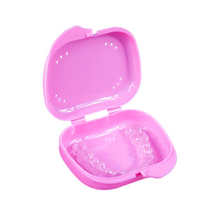 Tooth Point Dental Aligner Storage Box Portable Colorful Shockproof With Holes For Orthodontic <b>Retainer</b> <b>Case</b> - Product Image 5