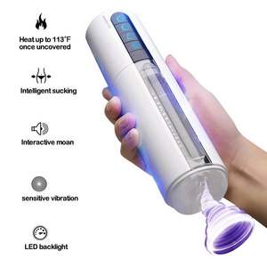 男性用大人のおもちゃオーラルディープスロートブロージョブ加熱吸盤マシン工場価格卸売 - Product Image 2