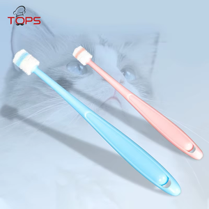 Tartaro di alta qualità per animali domestici di controllo morbido profondo pulito 360 cane silicone spazzolino da denti per animali domestici uso a casa per cani e gatti - Product Image 4