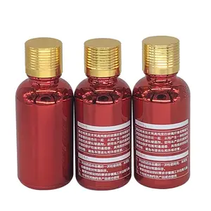 Cao Cấp Matte Mỹ Phẩm Thủy Tinh Và Jar Chai Cho Lotion Electroplated Red Chai Tinh Dầu