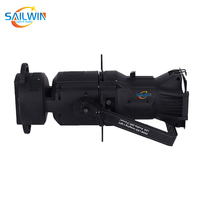 Projecteur Ellipsoïdal LED RGBW 200W avec Zoom, Spot LED, Lumière de Profil LED, Éclairage de Scène LED pour Spectacles en Direct