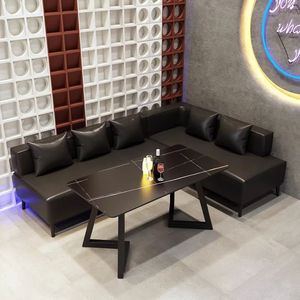 ชุดบาร์เหล็กทรงตัวแอลสไตล์วินเทจอุตสาหกรรม สำหรับใช้งานเชิงพาณิชย์ในร้านกาแฟ ร้านเหล้า ร้านบาร์บีคิว - Product Image 4