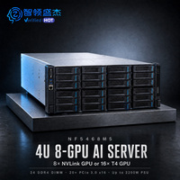 NF5468M5 4U Rack GPU Server 8 Slot GPU Intel Xeon Server Komputasi Pembelajaran Mendalam & Inferensi AI