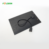 Panneau solaire monocristallin Foldsun personnalisé 2,5W 3W 5,5V 6V 600mA Mini PET PERC haute efficacité avec port USB pour chargeur DIY