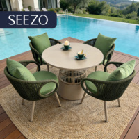 Meilleur ensemble de chaises et de tables de jardin modernes OEM ODM légères et durables pour l'extérieur, le jardin, le restaurant, la terrasse, la cour et le balcon