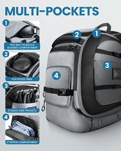 Sac à bottes <span class=keywords><strong>de</strong></span> ski multifonctionnel personnalisé avec plusieurs poches, design imperméable et durable, certifié BSCI, 21x15.3x14.5 pouces - Product Image 3