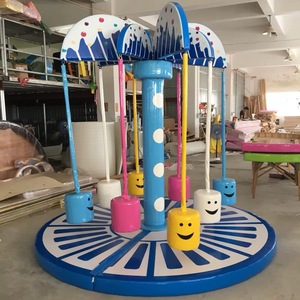 Giostra Elettrica per Parco Giochi al Coperto, Altalena con Palma in Schiuma Morbida per Casa, Scuola, Centro Commerciale e <span class=keywords><strong>Parchi</strong></span> Divertimento - Product Image 5