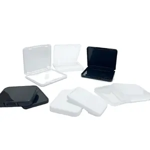 Conteneur de Shatter en plastique étui à cartes en plastique étui mince en plastique 4.5mm 7.5mm 11.5mm mince emballage en plastique noir blanc clair
