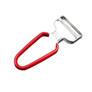 Stainless Steel Peeler Multi Function For Potatoes Radishes Fruits Vegetables Red Handle Hand Wash Only - Product Image 2