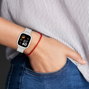Ventes chaudes pour <span class=keywords><strong>Xiaomi</strong></span> Redmi <span class=keywords><strong>Watch</strong></span> 3 / Mi <span class=keywords><strong>Watch</strong></span> <span class=keywords><strong>Lite</strong></span> 3 <span class=keywords><strong>2</strong></span> en 1 Bracelet en métal à trois perles avec cadre de montre - Product Image 6